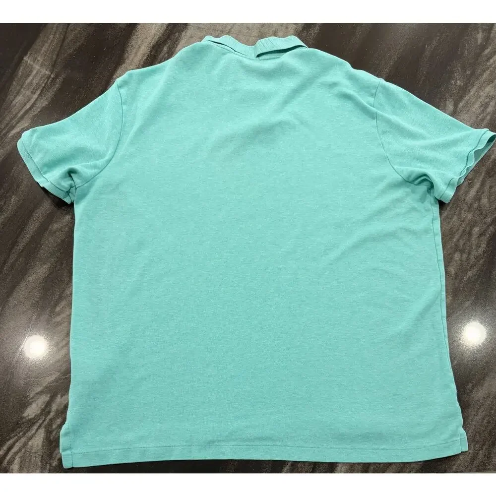 Polo Ralph Lauren Polo Shirt Mens XL Aqua Blue Cotton Pony Logo Short Sleeve